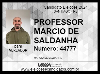 Candidato PROFESSOR MARCIO DE SALDANHA 2024 - SANTIAGO - Eleições