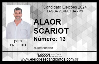 Candidato ALAOR SCARIOT 2024 - LAGOA VERMELHA - Eleições