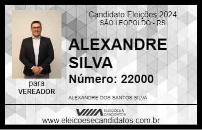 Candidato ALEXANDRE SILVA 2024 - SÃO LEOPOLDO - Eleições