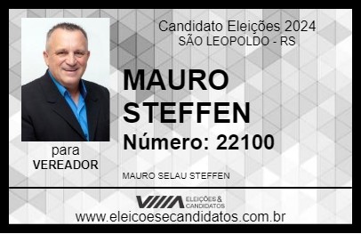 Candidato MAURO STEFFEN 2024 - SÃO LEOPOLDO - Eleições