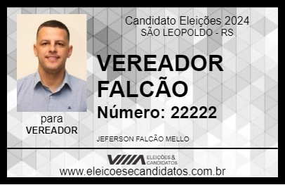 Candidato VEREADOR FALCÃO 2024 - SÃO LEOPOLDO - Eleições