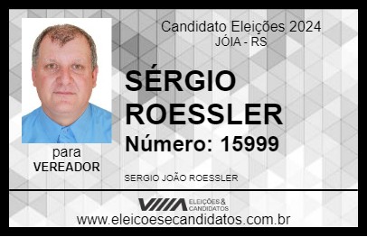 Candidato SÉRGIO ROESSLER 2024 - JÓIA - Eleições