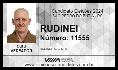 Candidato RUDINEI 2024 - SÃO PEDRO DO BUTIÁ - Eleições