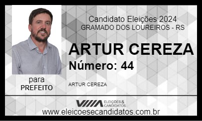 Candidato ARTUR CEREZA 2024 - GRAMADO DOS LOUREIROS - Eleições