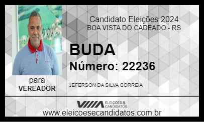 Candidato BUDA 2024 - BOA VISTA DO CADEADO - Eleições