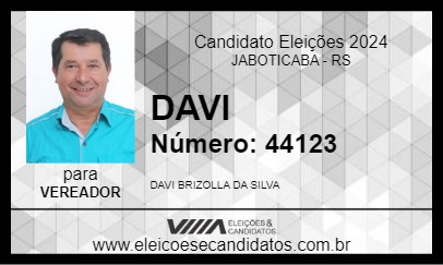 Candidato DAVI 2024 - JABOTICABA - Eleições