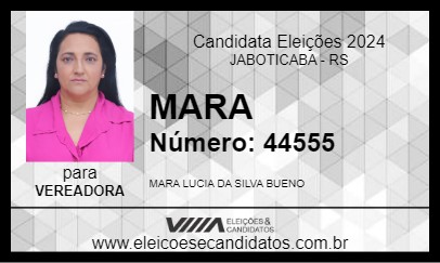 Candidato MARA 2024 - JABOTICABA - Eleições