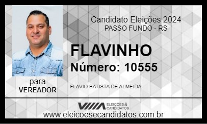 Candidato FLAVINHO 2024 - PASSO FUNDO - Eleições