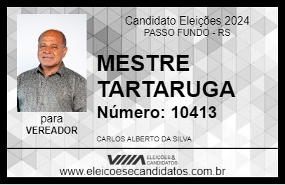 Candidato MESTRE TARTARUGA 2024 - PASSO FUNDO - Eleições