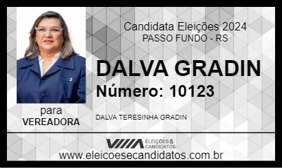 Candidato DALVA GRADIN 2024 - PASSO FUNDO - Eleições