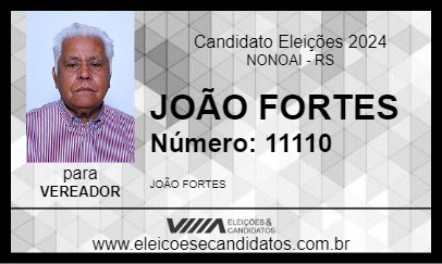 Candidato JOÃO FORTES 2024 - NONOAI - Eleições