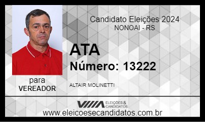 Candidato ATA 2024 - NONOAI - Eleições