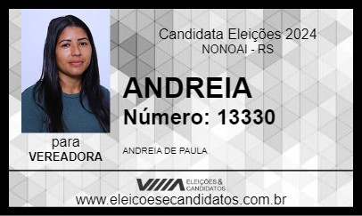 Candidato ANDREIA 2024 - NONOAI - Eleições