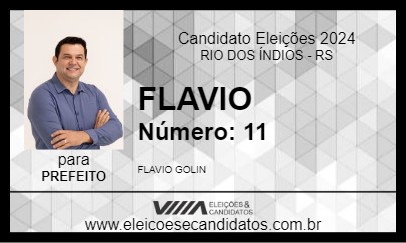 Candidato FLAVIO 2024 - RIO DOS ÍNDIOS - Eleições