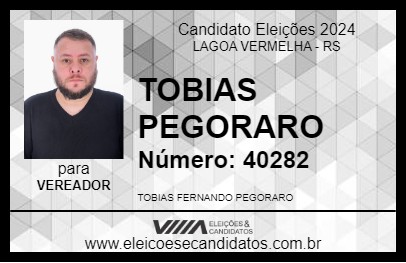 Candidato TOBIAS PEGORARO 2024 - LAGOA VERMELHA - Eleições