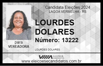 Candidato LOURDES DOLARES 2024 - LAGOA VERMELHA - Eleições