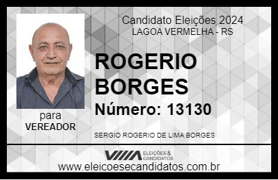 Candidato ROGERIO BORGES 2024 - LAGOA VERMELHA - Eleições