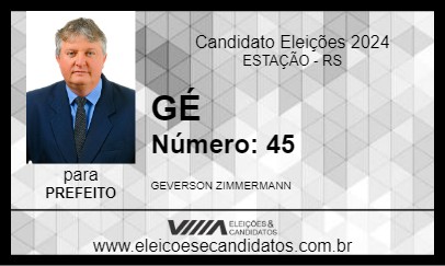 Candidato GÉ 2024 - ESTAÇÃO - Eleições