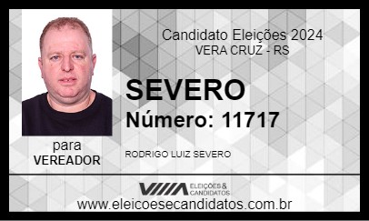 Candidato SEVERO 2024 - VERA CRUZ - Eleições