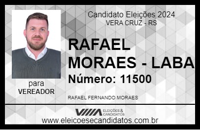 Candidato RAFAEL MORAES - LABA 2024 - VERA CRUZ - Eleições