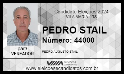 Candidato PEDRO STAIL 2024 - VILA MARIA - Eleições