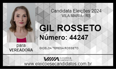 Candidato GIL ROSSETO 2024 - VILA MARIA - Eleições