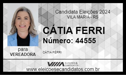 Candidato CÁTIA FERRI 2024 - VILA MARIA - Eleições