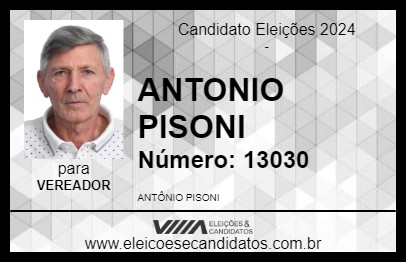 Candidato ANTONIO PISONI 2024 - CARAÁ - Eleições