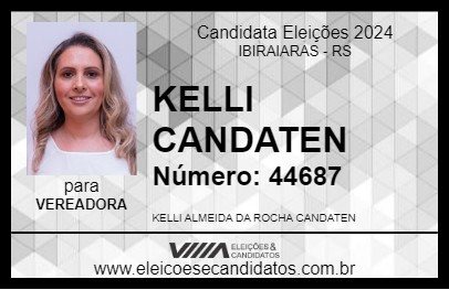 Candidato KELLI CANDATEN 2024 - IBIRAIARAS - Eleições