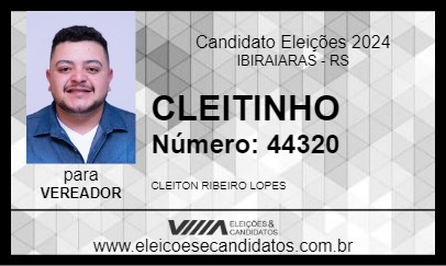 Candidato CLEITINHO 2024 - IBIRAIARAS - Eleições