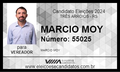 Candidato MARCIO MOY 2024 - TRÊS ARROIOS - Eleições