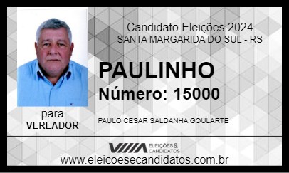 Candidato PAULINHO 2024 - SANTA MARGARIDA DO SUL - Eleições