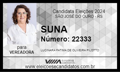 Candidato SUNA 2024 - SÃO JOSÉ DO OURO - Eleições