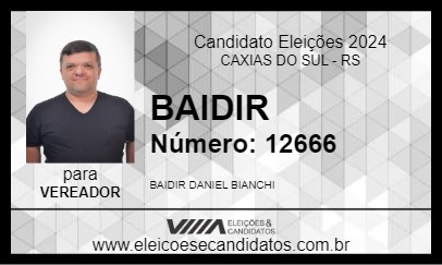 Candidato BAIDIR 2024 - CAXIAS DO SUL - Eleições