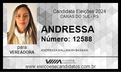 Candidato ANDRESSA MALLMANN 2024 - CAXIAS DO SUL - Eleições