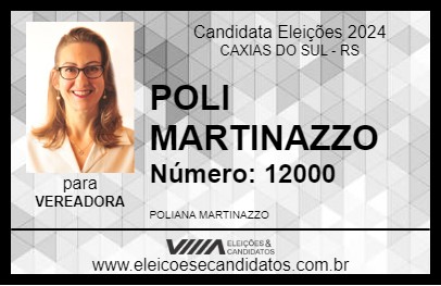 Candidato POLI MARTINAZZO 2024 - CAXIAS DO SUL - Eleições