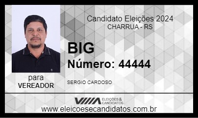 Candidato BIG 2024 - CHARRUA - Eleições