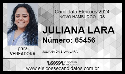 Candidato JULIANA LARA 2024 - NOVO HAMBURGO - Eleições