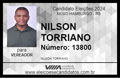 Candidato NILSON TORRIANO 2024 - NOVO HAMBURGO - Eleições