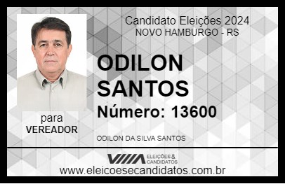 Candidato ODILON SANTOS 2024 - NOVO HAMBURGO - Eleições