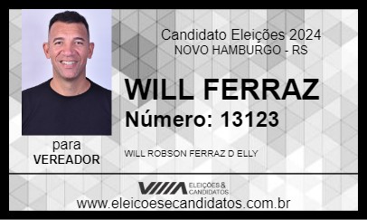 Candidato WILL FERRAZ 2024 - NOVO HAMBURGO - Eleições