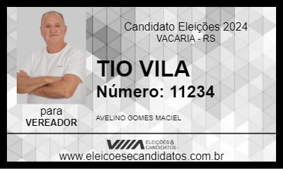 Candidato TIO VILA 2024 - VACARIA - Eleições