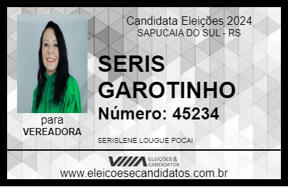 Candidato SERIS GAROTINHO 2024 - SAPUCAIA DO SUL - Eleições