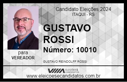 Candidato GUSTAVO ROSSI 2024 - ITAQUI - Eleições