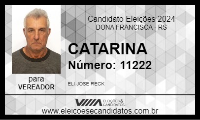 Candidato CATARINA 2024 - DONA FRANCISCA - Eleições