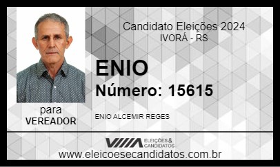 Candidato ENIO 2024 - IVORÁ - Eleições