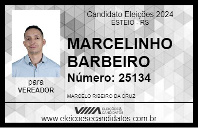 Candidato MARCELINHO BARBEIRO 2024 - ESTEIO - Eleições