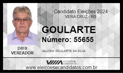 Candidato GOULARTE 2024 - VERA CRUZ - Eleições