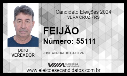 Candidato FEIJÃO 2024 - VERA CRUZ - Eleições