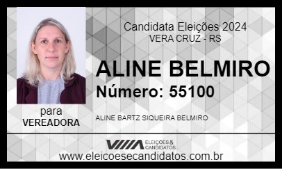 Candidato ALINE BELMIRO 2024 - VERA CRUZ - Eleições